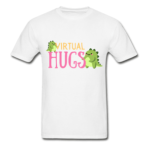 Virtual Hugs Cute Dinosaurs Ultra Cotton T-Shirt - white