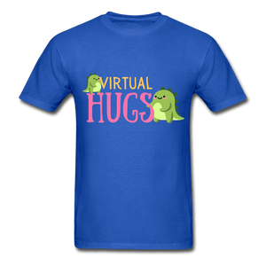 Virtual Hugs Cute Dinosaurs Ultra Cotton T-Shirt - royal blue