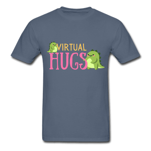 Virtual Hugs Cute Dinosaurs Ultra Cotton T-Shirt - denim