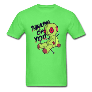 Thinking of You Voodoo Doll Funny Unisex T-Shirt - kiwi