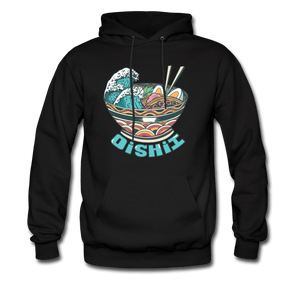 Oishii Desu! Ramen Ocean Hoodie - black