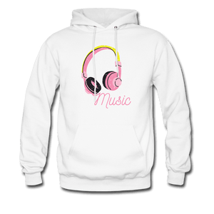 Music Is My Soul Hoodie - white
