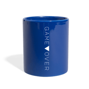 Game Over Glitch Gaming Mug - royal blue