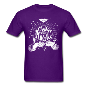 Own Your Magic Crystal Ball Unisex T-Shirt - purple