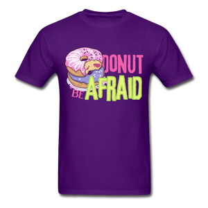 Donut be Afraid Unisex T-Shirt - purple