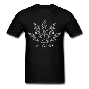 Sword of Flowers Unisex T-Shirt - black