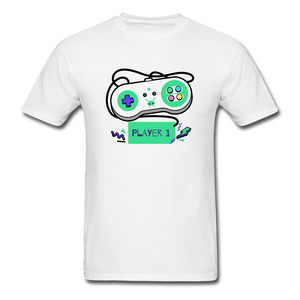 Player One Controller Gamer Shirt - white