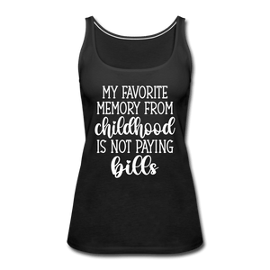 Favorite Childhood Memory Tank Top - black