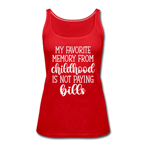 Favorite Childhood Memory Tank Top - red