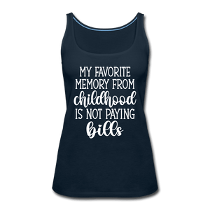 Favorite Childhood Memory Tank Top - deep navy