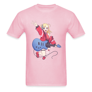 Rock On Anime Concert T-Shirt - light pink