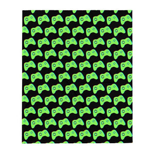 Neon Lights Gaming Controller Throw Blanket - PlayWhatever