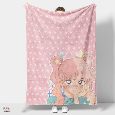 Anime Pink Blanket