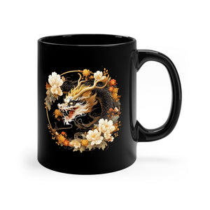 Ancient Dragon Spirit 11oz Black Mug - PlayWhatever