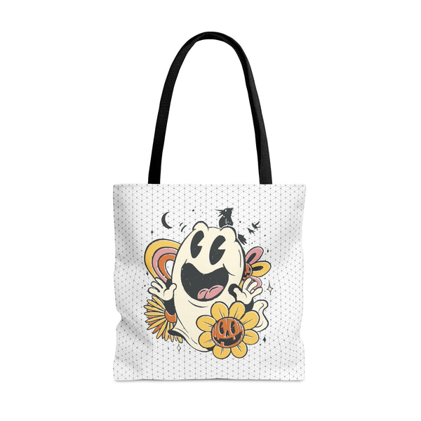 Retro Ghost Tote Bag