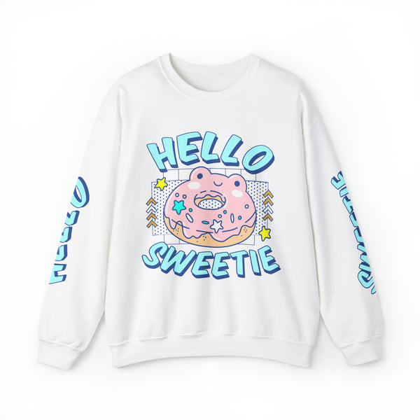 Hello Sweetie Froggie Donut Sweatshirt
