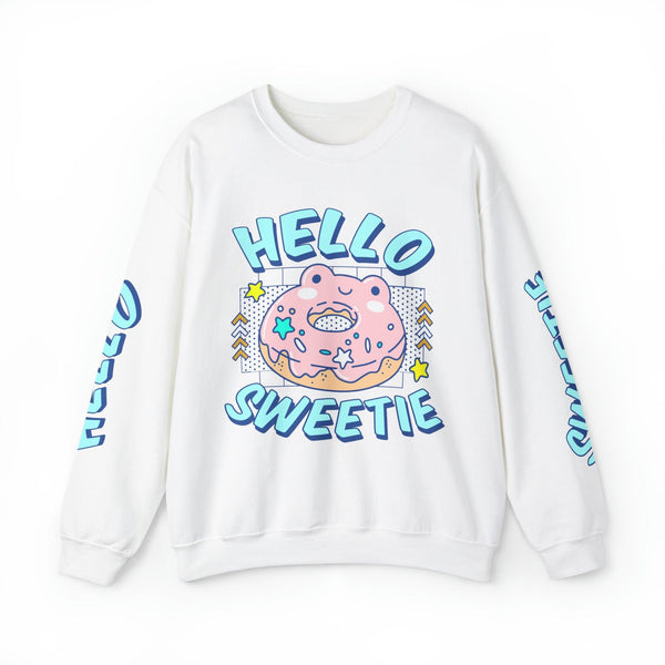 Hello Sweetie Froggie Donut Sweatshirt