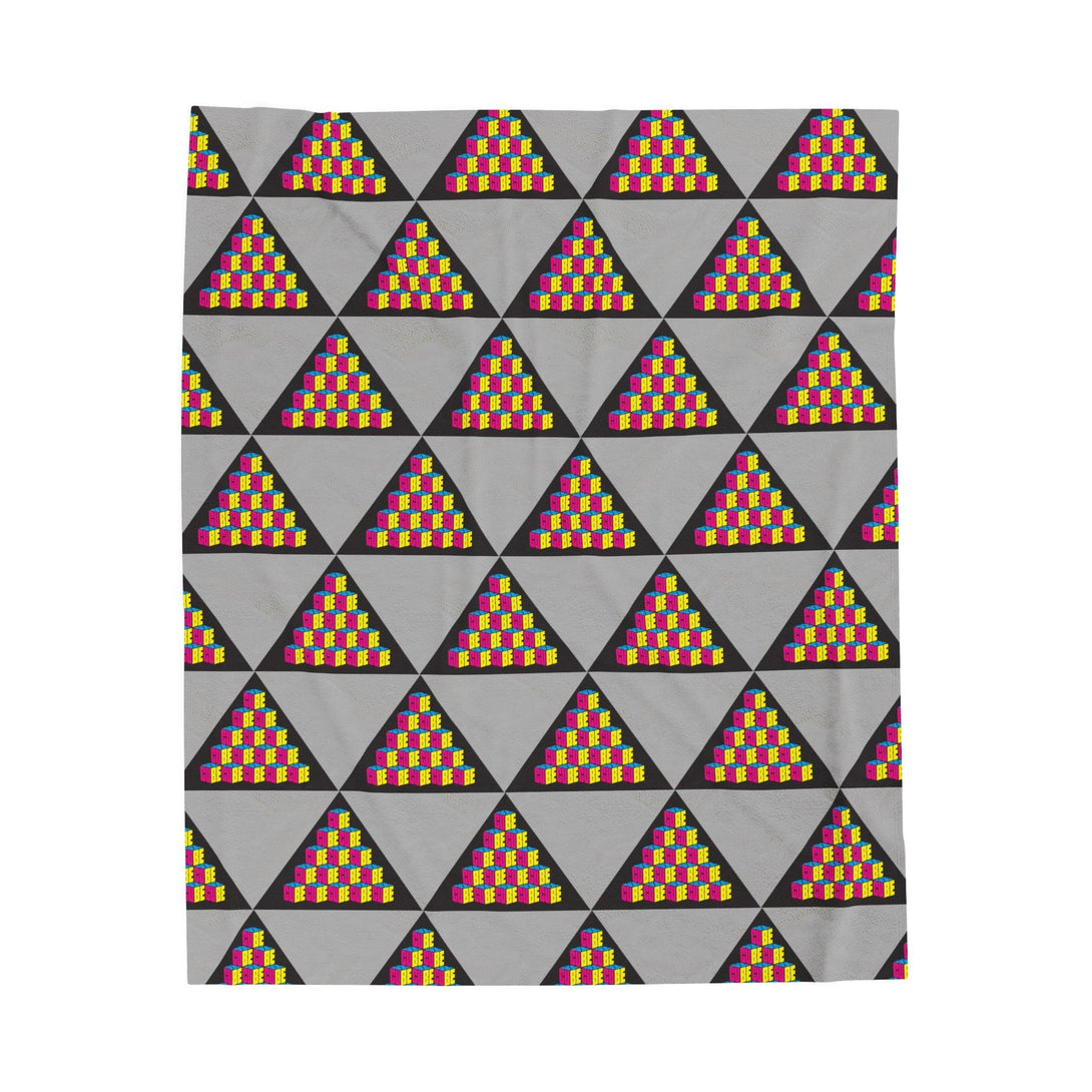 Cube Velveteen Plush Blanket - PlayWhatever