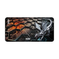 Metal Dragon Gaming Desk Mat – XL Hexagon Matrix Mouse Pad for Gamers