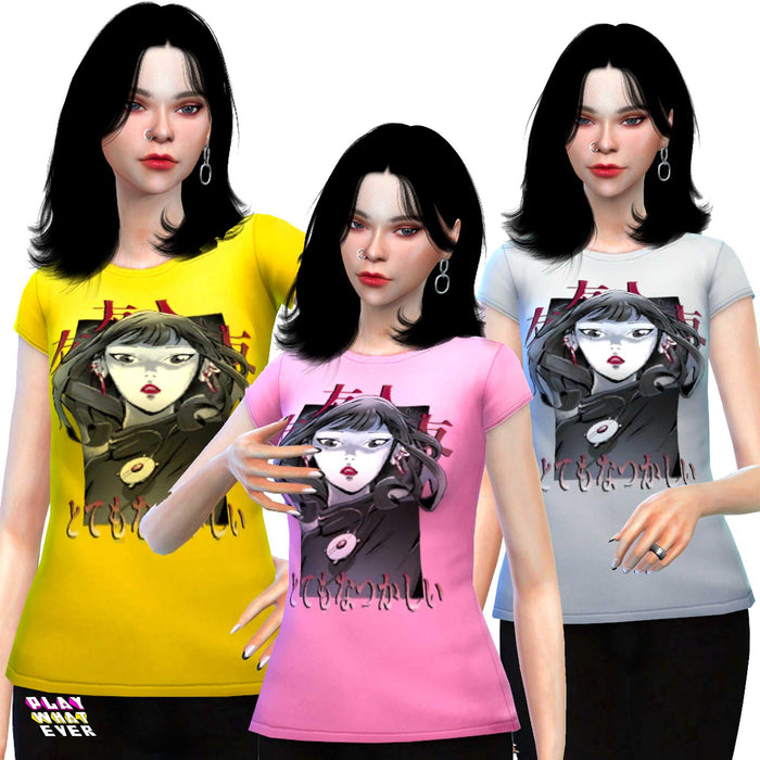 Sim 4 CC The Demon in Me T-Shirt