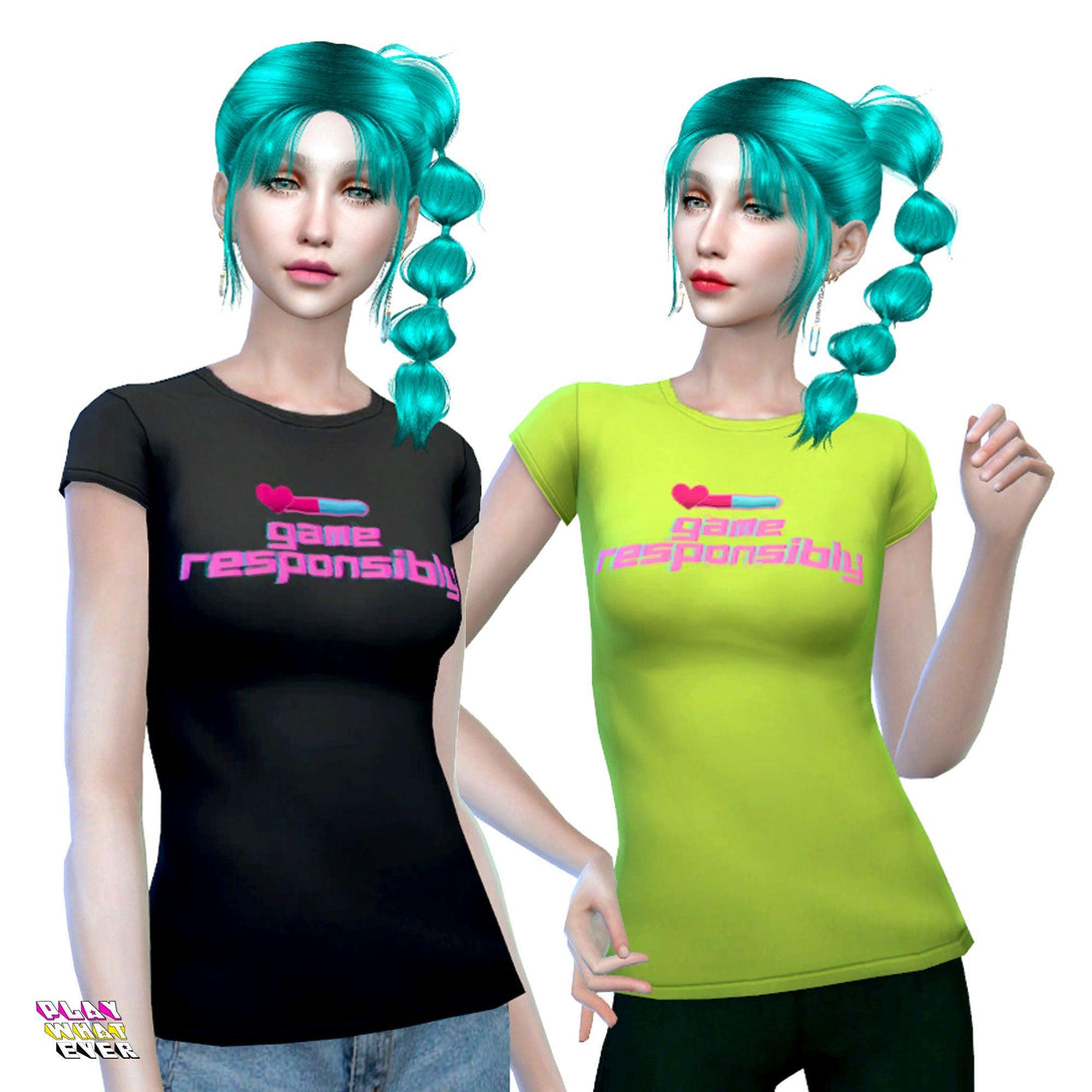 Sims 4 CC Game Responsibly Unisex Comfy Classic T-Shirt - PlayWhatever
