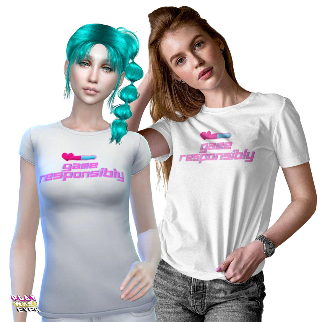 Sims 4 CC Game Responsibly Unisex Comfy Classic T-Shirt - PlayWhatever