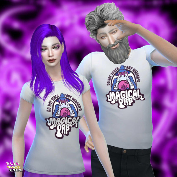 Sims 4 CC Wizard Orb T-Shirt - PlayWhatever