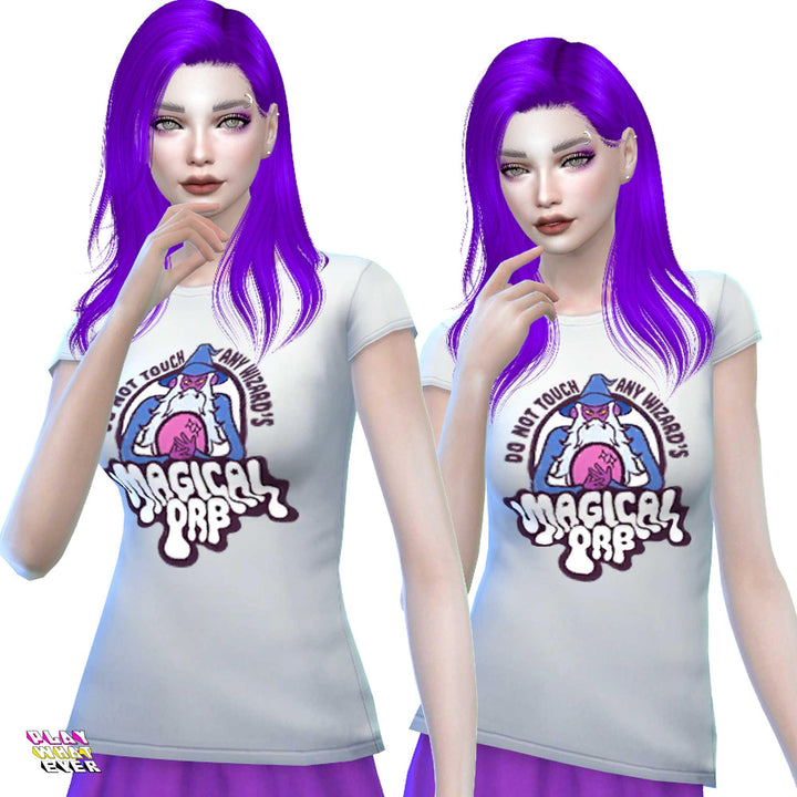 Sims 4 CC Wizard Orb T-Shirt - PlayWhatever