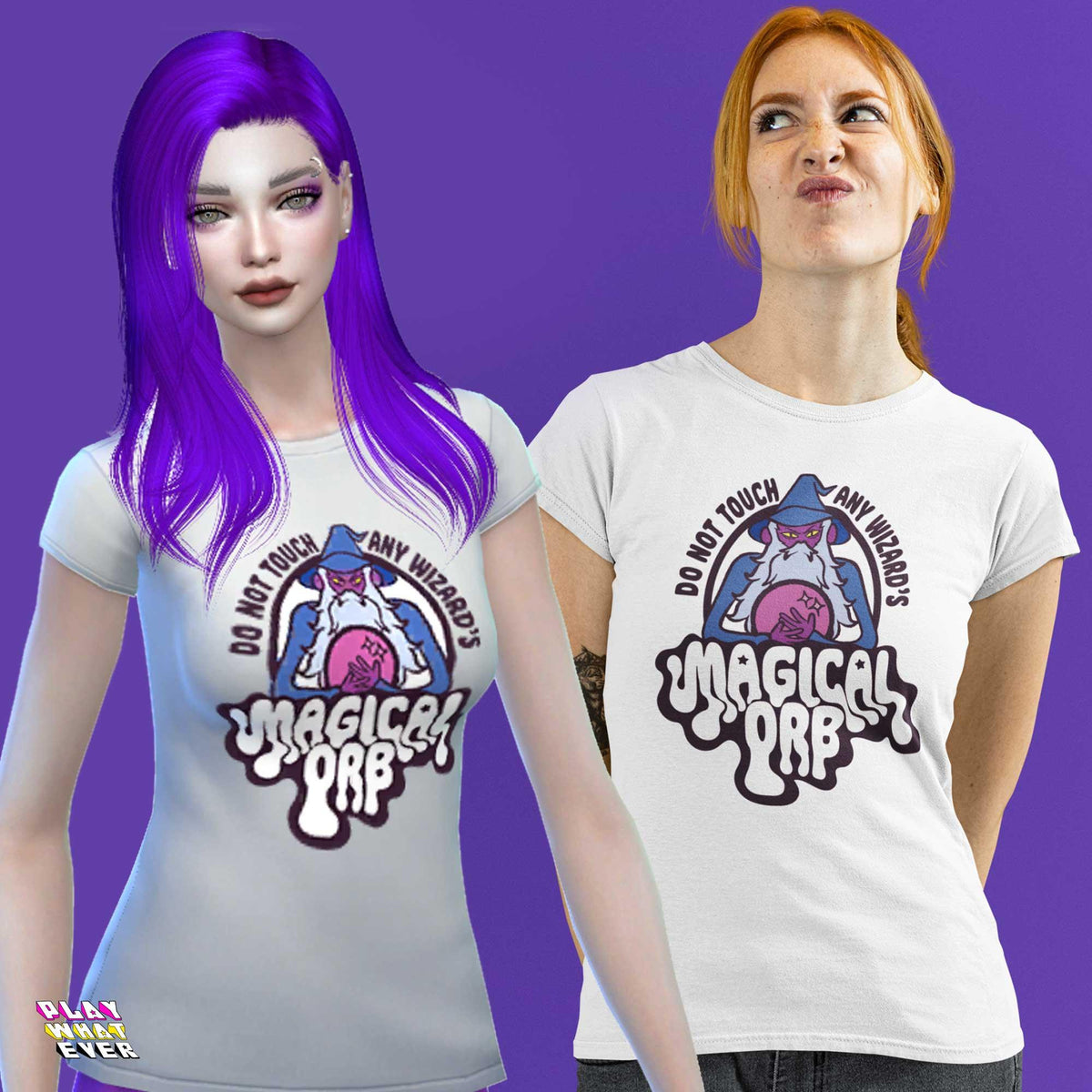 Sims 4 CC Wizard Orb T-Shirt - PlayWhatever