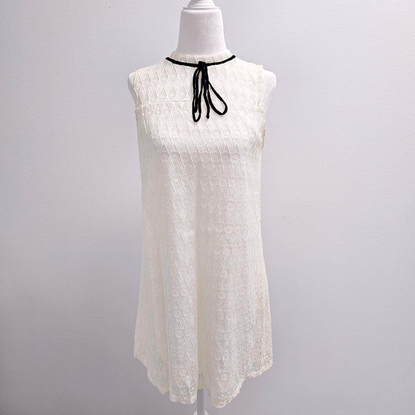 Preloved: Darling Short Lace-over Ribbon Detail Dress