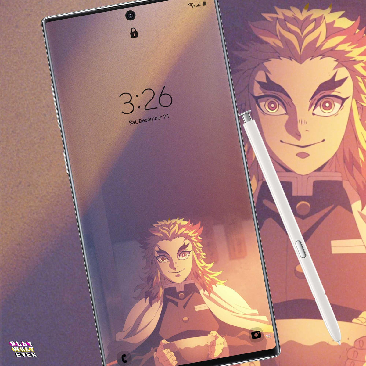 Demon Slayer Kyojuro Rengoku Free Phone Wallpaper