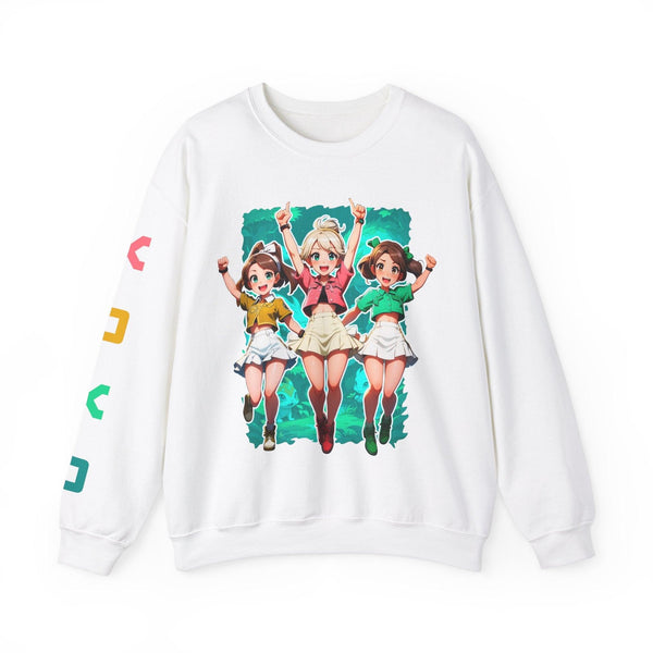 It's Go Time! Anime Girls Cheerful Sweatshirt