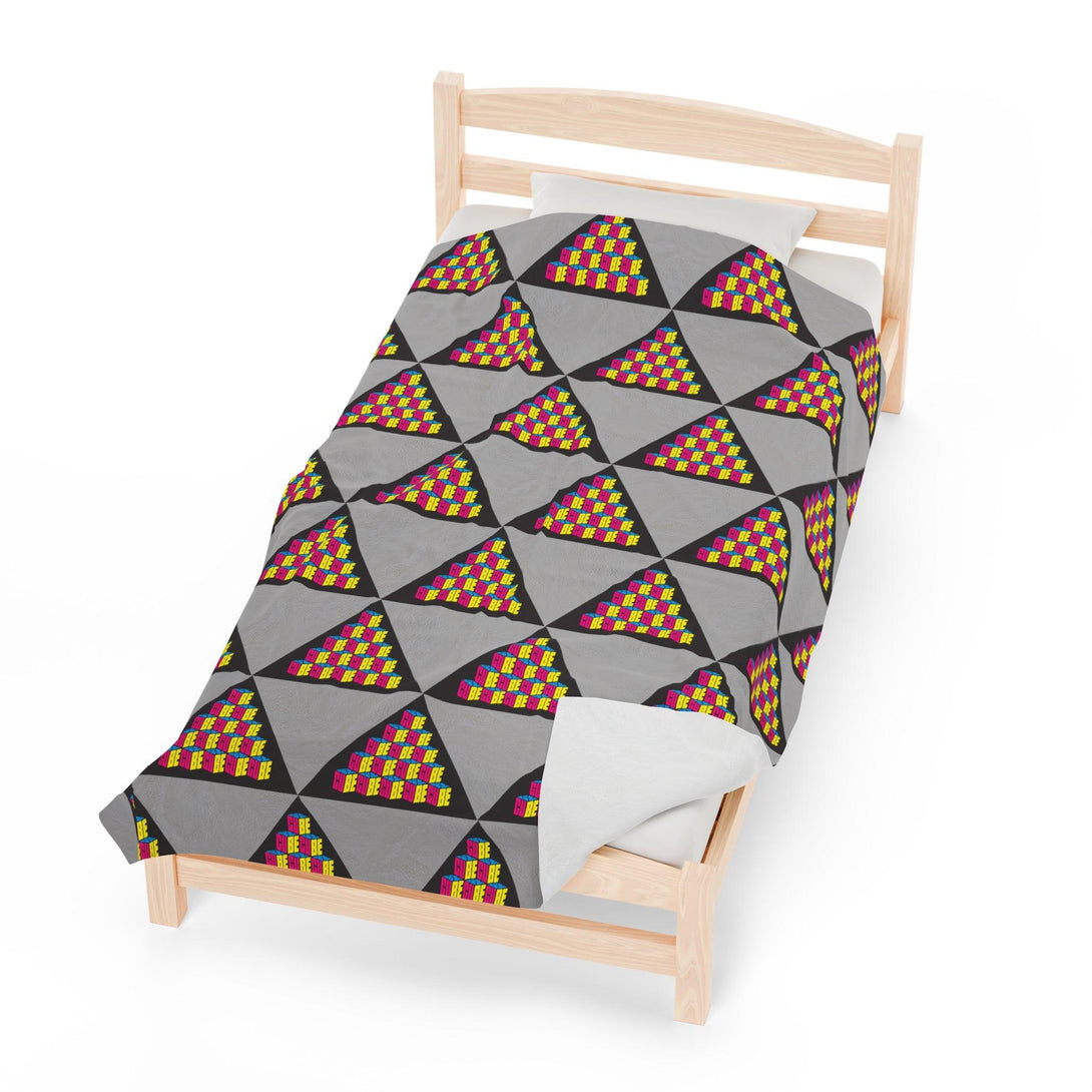 Cube Velveteen Plush Blanket - PlayWhatever