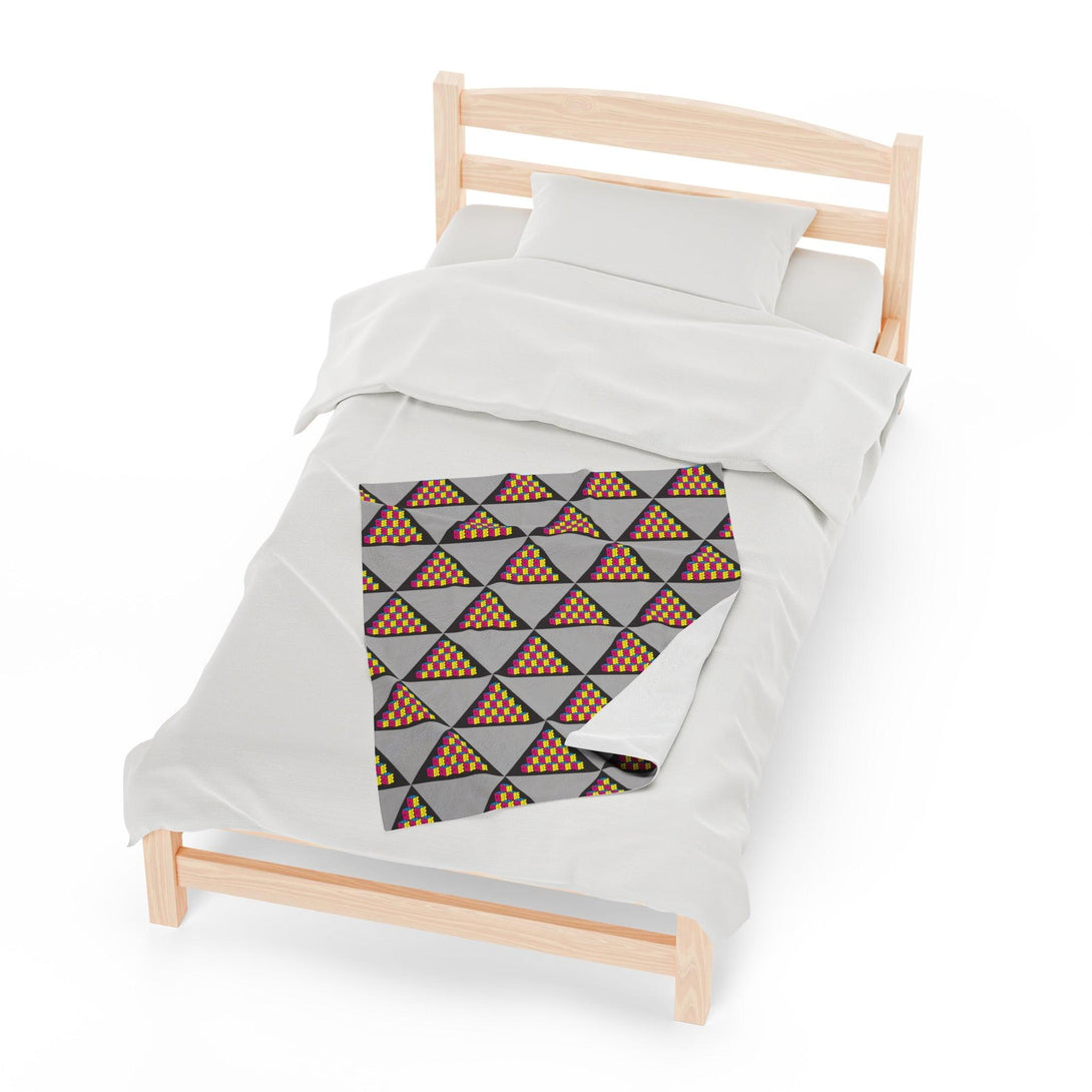 Cube Velveteen Plush Blanket - PlayWhatever
