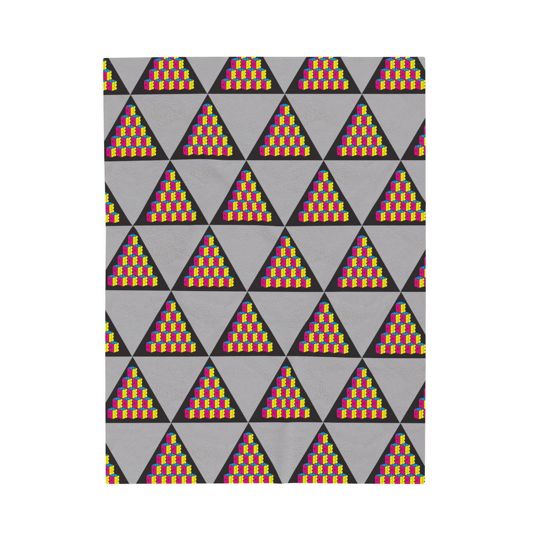 Cube Velveteen Plush Blanket - PlayWhatever