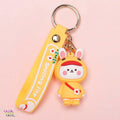 Smiling Life Happy Bunny Raincoat Keychain