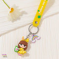Lucky Avocado Girl Keychain