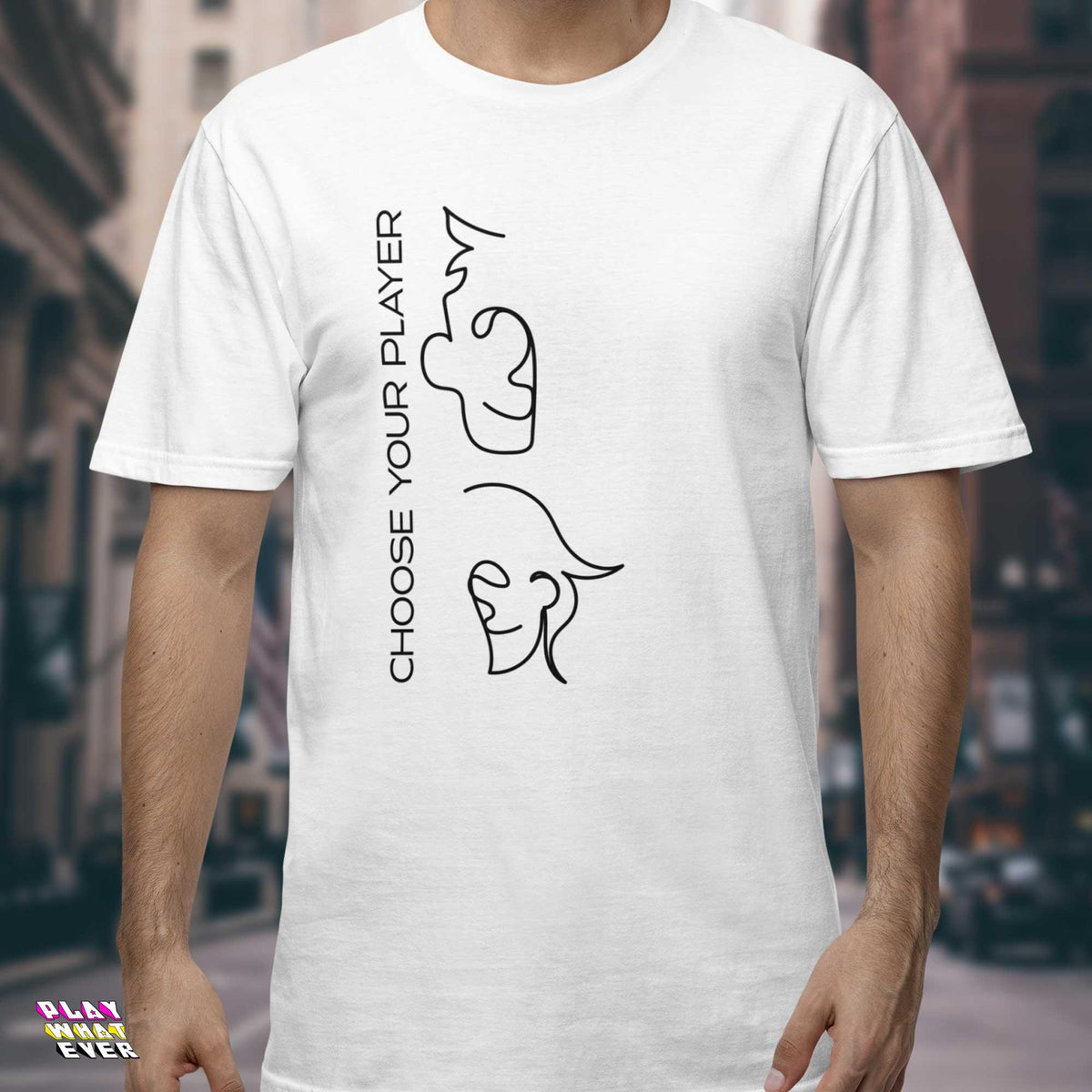 Choose Your Player Abstract Art T-Shirt