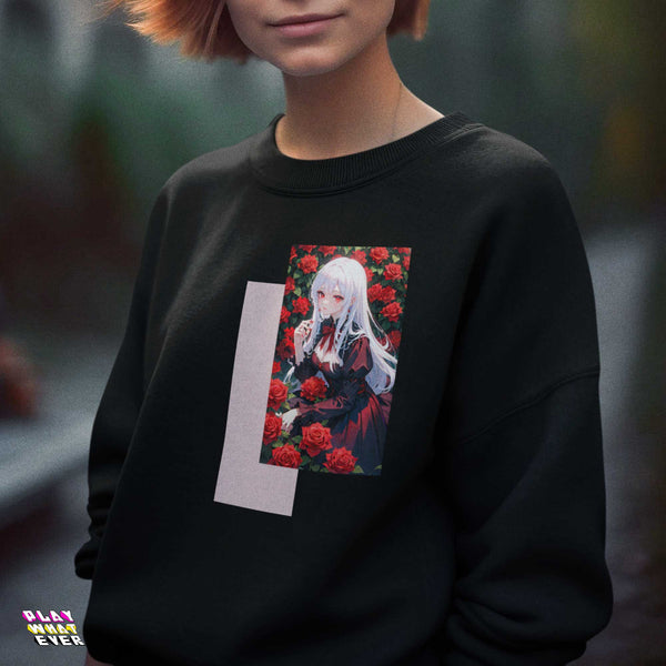 Rose Maiden Anime Girl Unisex Sweatshirt