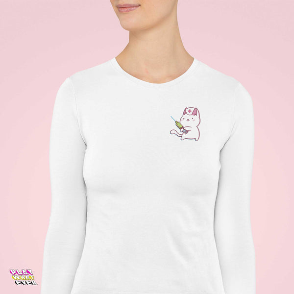 Nurse Cat to the Rescue Long Sleeve T-Shirt
