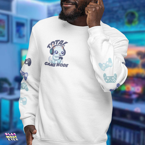 Total Game Mode Gaming Cat Sweatshirt