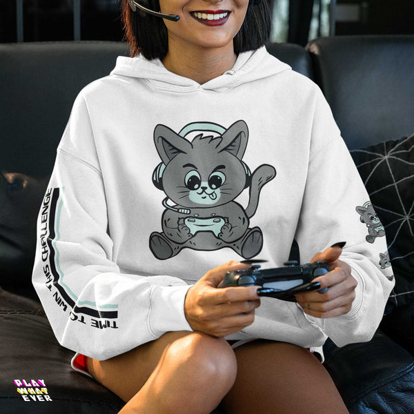 Time To Win This Challenge Cat Hoodie