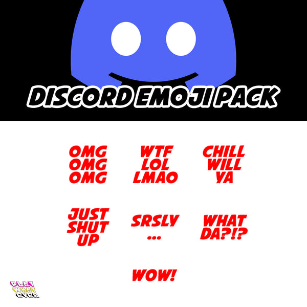 Red Text Slang Discord Emoji Pack