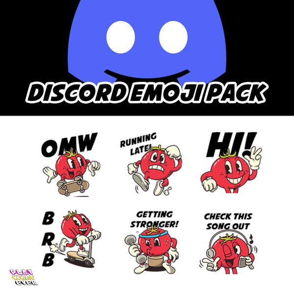 PlayWhatever Retro Tomato Discord Emojis