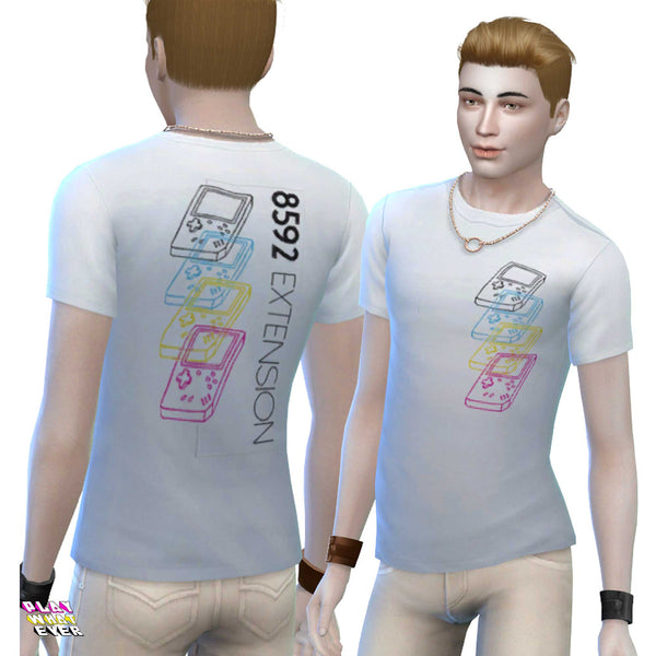 Sims 4 CC Gaming Controller Extension Shirt