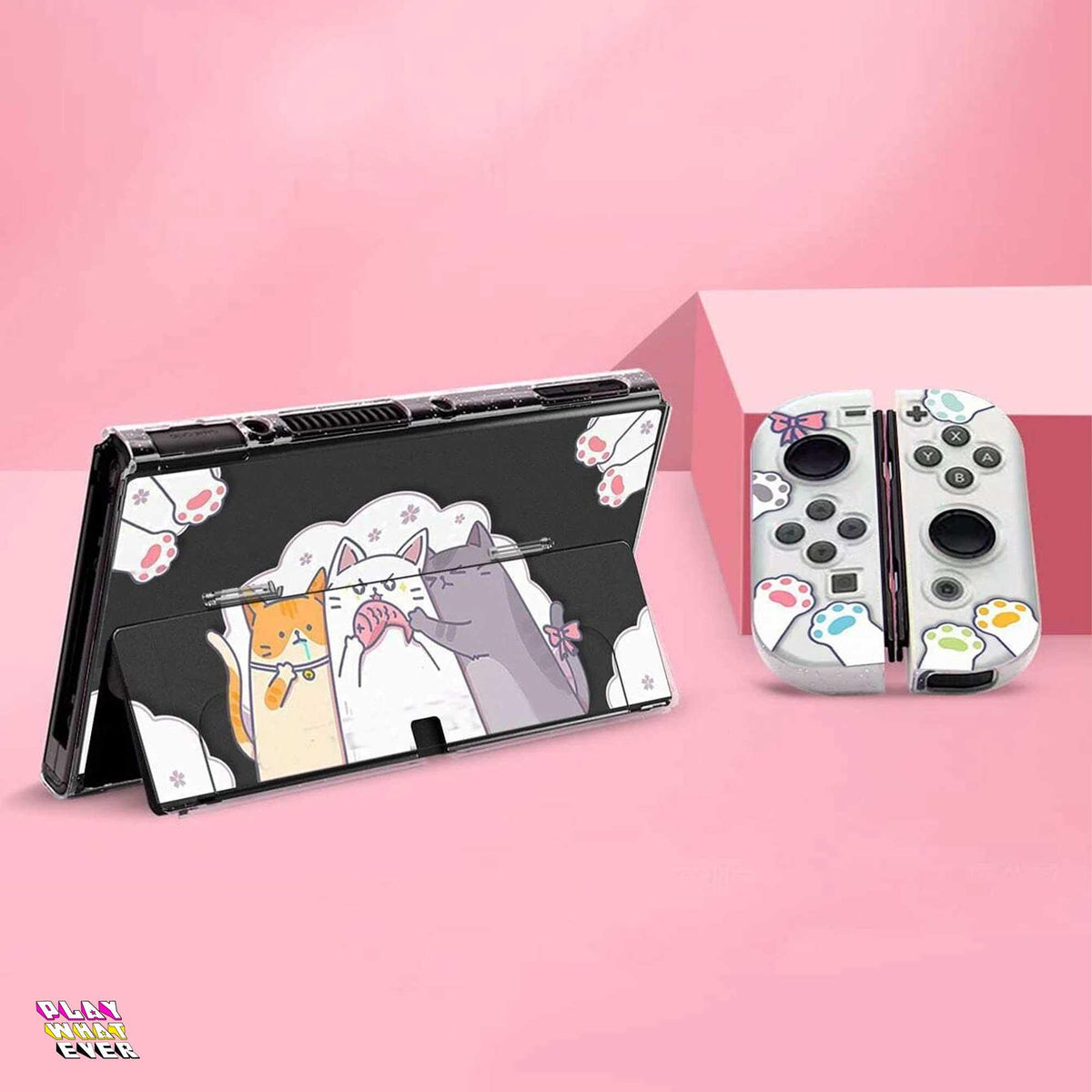 Cat Paws on Sushi Nintendo Switch Case