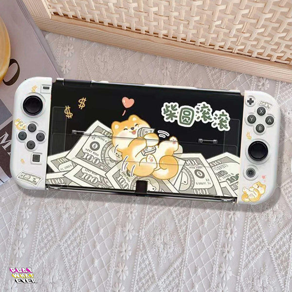 Rich Pup Money Rolling Nintendo Switch Case