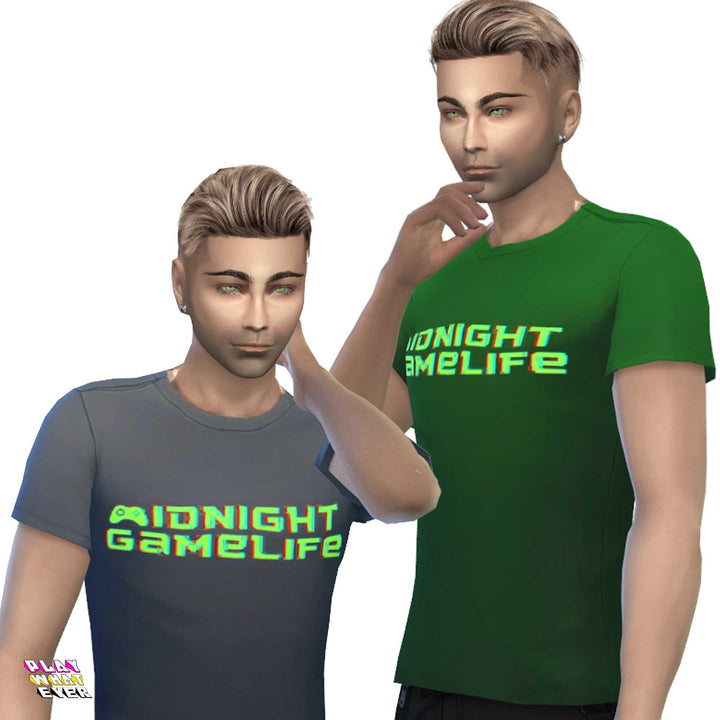 Sims 4 CC Midnight Game Life Shirt - PlayWhatever