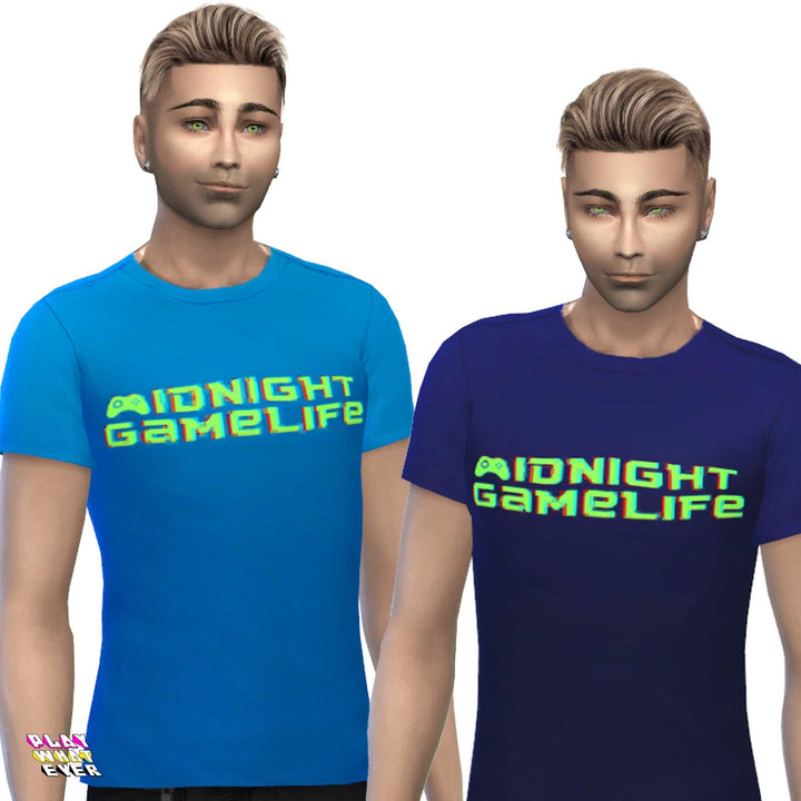 Sims 4 CC Midnight Game Life Shirt - PlayWhatever