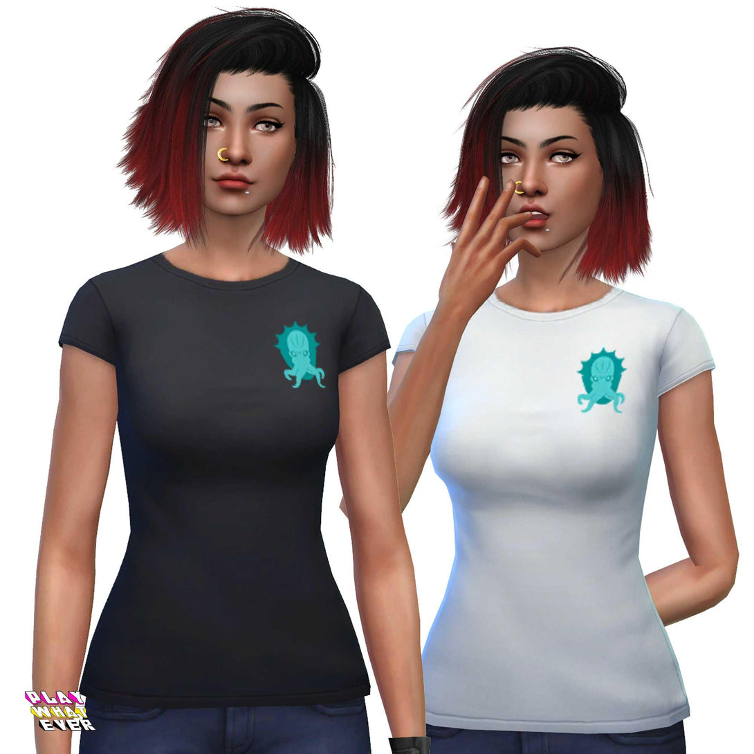 Sims 4 CC Mind Flayer Shirt - PlayWhatever
